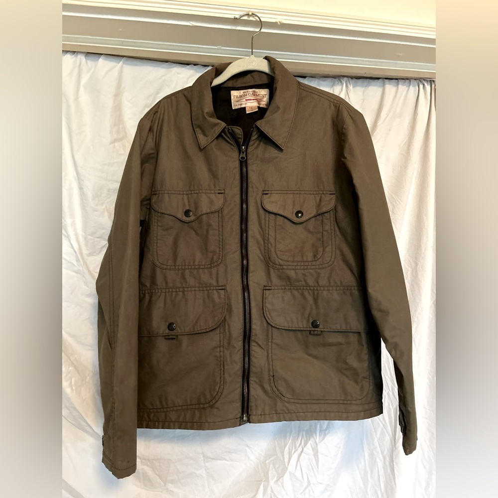 Filson Waxed Cotton Bell Bomber Work Jacket